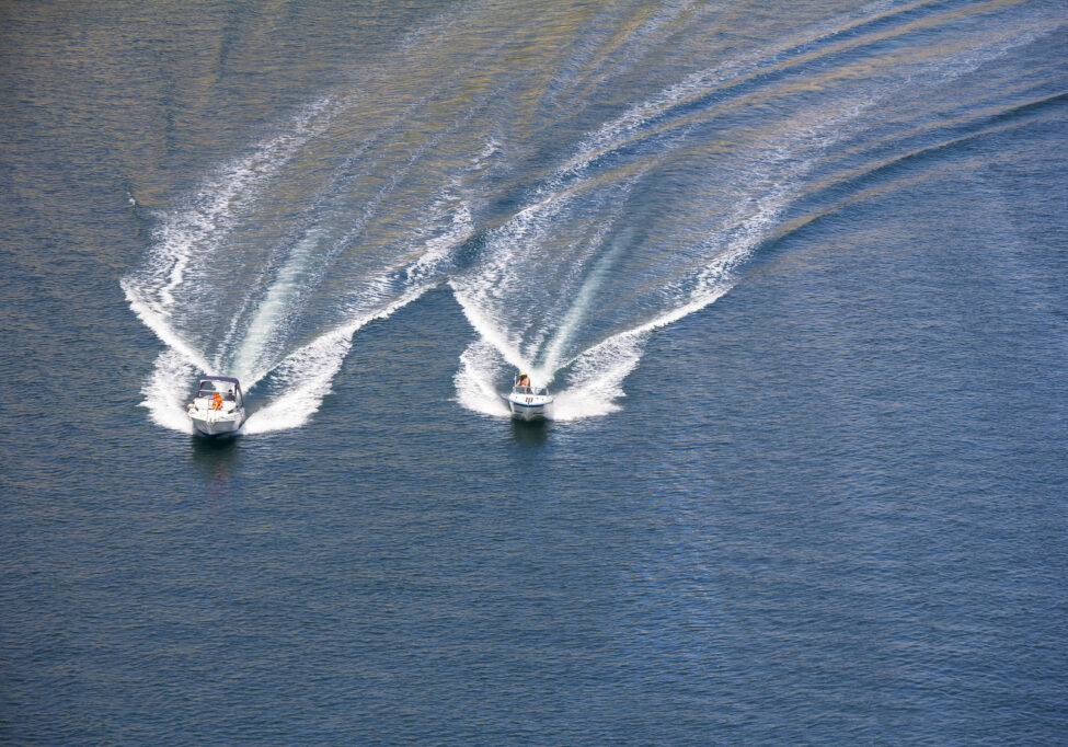 Two speedboats